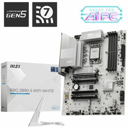 Alternate-Image4 Image for MSI Z890-S WIFI WHITE Gaming Desktop Motherboard - Intel Z890 Chipset - Socket LGA-1851 - ATX