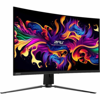 Alternate-Image3 Image for MSI MPG 321CURX QD-OLED 32" Class 4K UHD Curved Screen Gaming OLED Monitor - 16:9 - Metallic Black