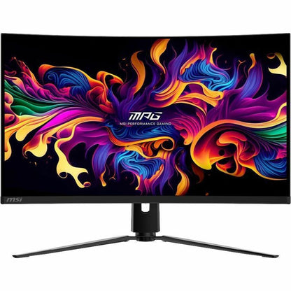 Front Image for MSI MPG 321CURX QD-OLED 32" Class 4K UHD Curved Screen Gaming OLED Monitor - 16:9 - Metallic Black