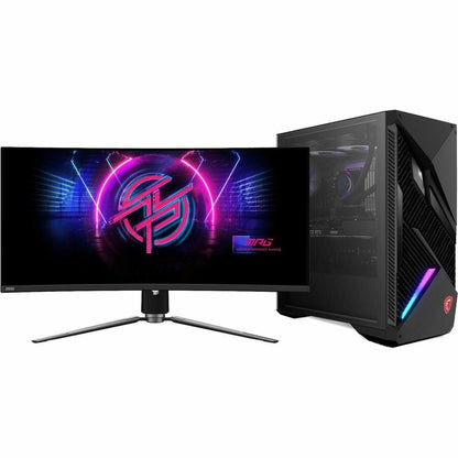 Alternate-Image9 Image for MSI MPG 321CURX QD-OLED 32" Class 4K UHD Curved Screen Gaming OLED Monitor - 16:9 - Metallic Black
