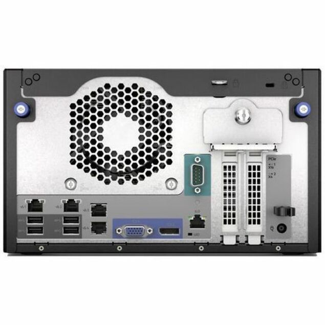 Rear Image for HPE ProLiant MicroServer Gen11 Ultra Micro Tower Server - 1 Xeon E-2414 2.60 GHz - 16 GB RAM - Serial ATA/600 Controller