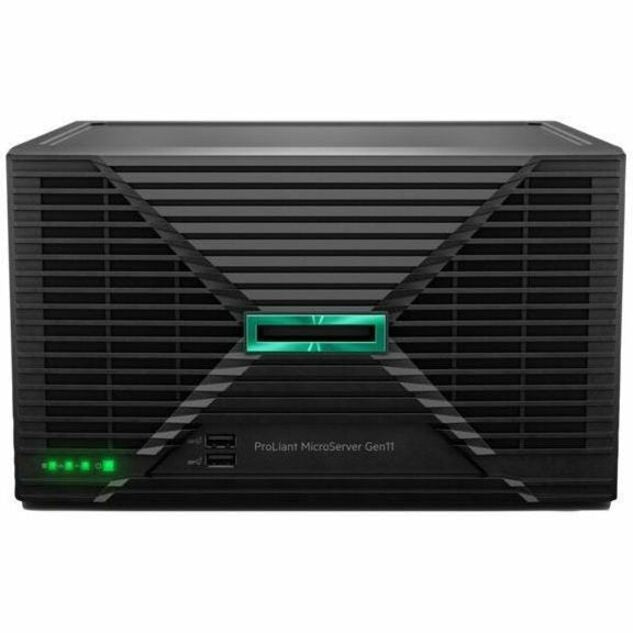Front Image for HPE ProLiant MicroServer Gen11 Ultra Micro Tower Server - 1 Xeon E-2414 2.60 GHz - 16 GB RAM - Serial ATA/600 Controller