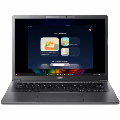 Front Image for Acer Aspire 14 AI A14-52M A14-52M-72FH 14" Copilot+ PC Notebook - WUXGA - 60 Hz - Intel Core Ultra 7 256V - 16 GB - 1 TB SSD - English Keyboard - Iron