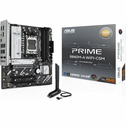 Alternate-Image2 Image for Asus Prime B840M-A WIFI-CSM Gaming Desktop Motherboard - AMD B840 Chipset - Socket AM5 - Micro ATX