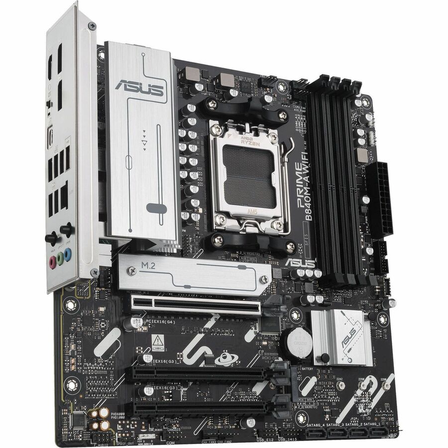 Alternate-Image5 Image for Asus Prime B840M-A WIFI-CSM Gaming Desktop Motherboard - AMD B840 Chipset - Socket AM5 - Micro ATX
