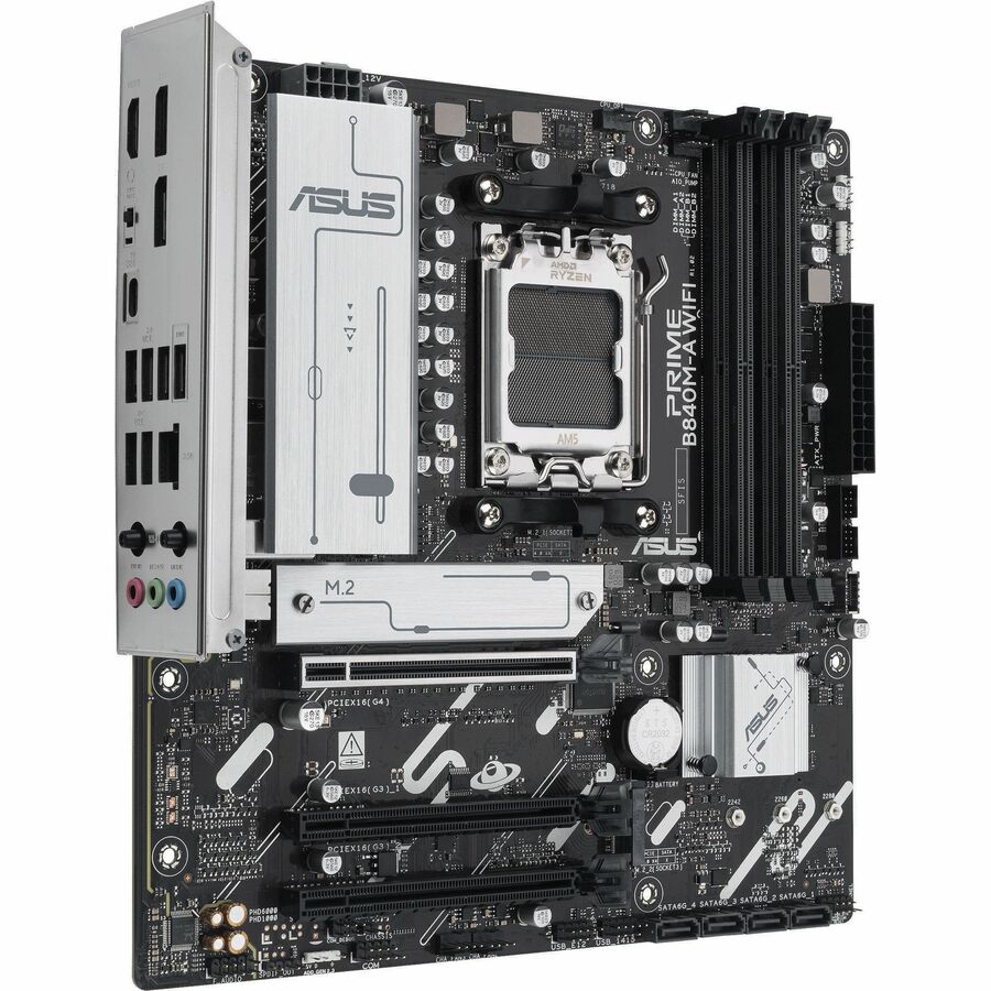 Alternate-Image6 Image for Asus Prime B840M-A WIFI-CSM Gaming Desktop Motherboard - AMD B840 Chipset - Socket AM5 - Micro ATX
