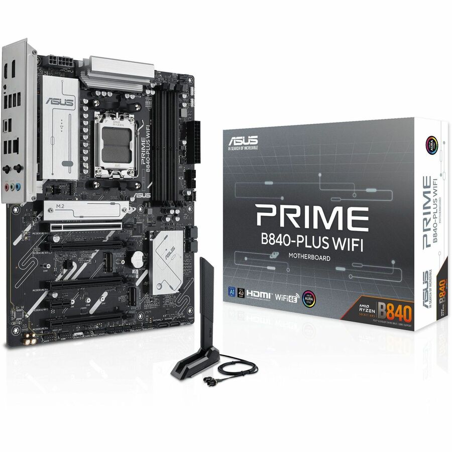 Alternate-Image4 Image for Asus Prime B840-PLUS WIFI Gaming Desktop Motherboard - AMD B840 Chipset - Socket AM5 - ATX