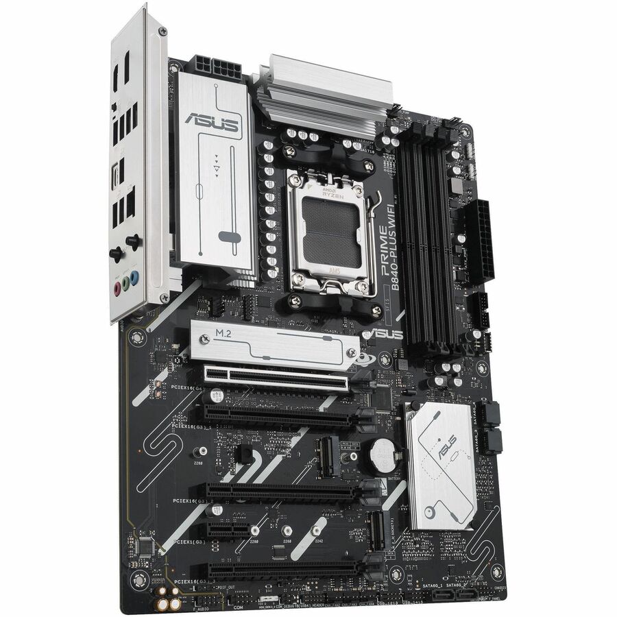 Alternate-Image2 Image for Asus Prime B840-PLUS WIFI Gaming Desktop Motherboard - AMD B840 Chipset - Socket AM5 - ATX