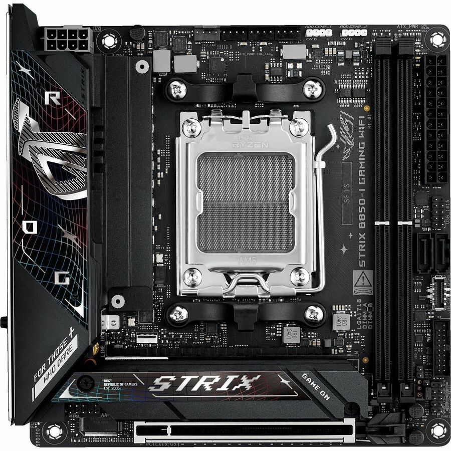 Alternate-Image1 Image for Asus ROG Strix B850-I GAMING WIFI Gaming Desktop Motherboard - AMD B850 Chipset - Socket AM5 - Mini ITX