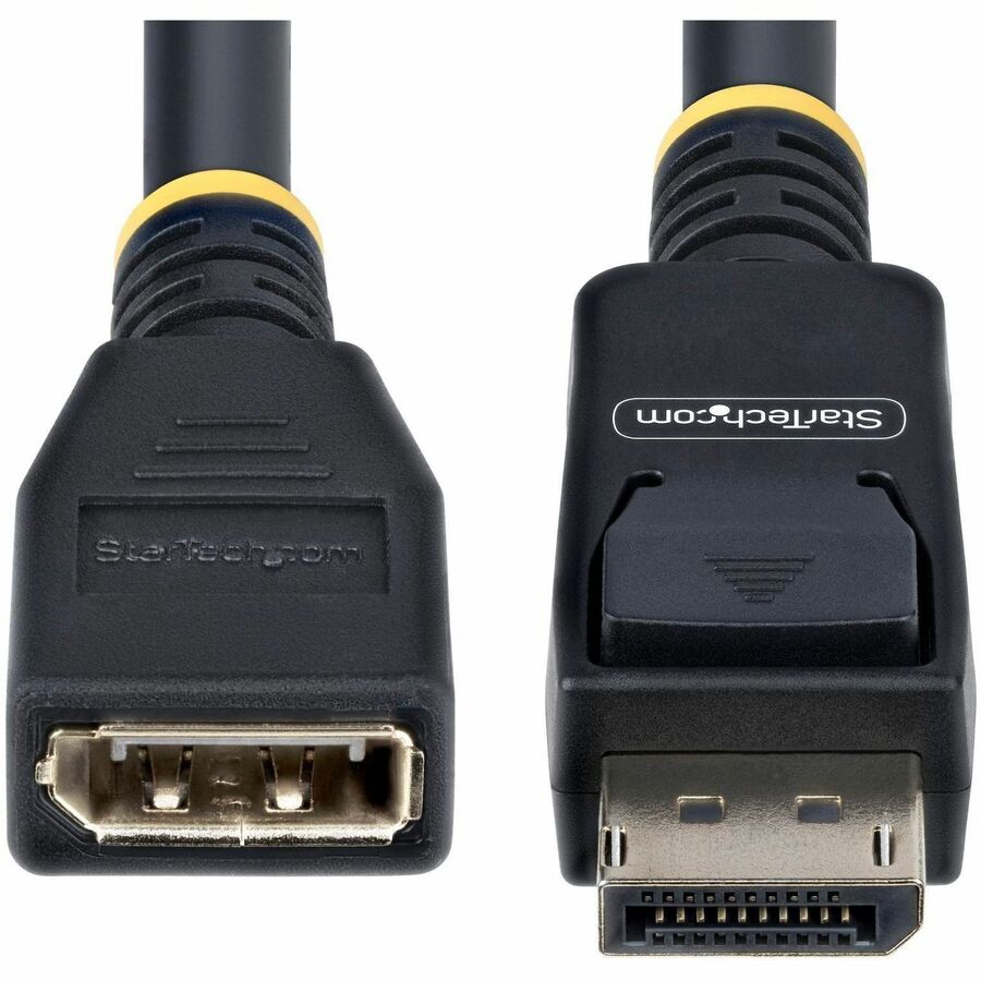 Alternate-Image6 Image for StarTech 10ft (3m) DisplayPort 1.4 Extension Cable, DP 1.4 Port Saver Cable, 8K 60Hz, DisplayPort Extension Adapter Cord, Male to Female
