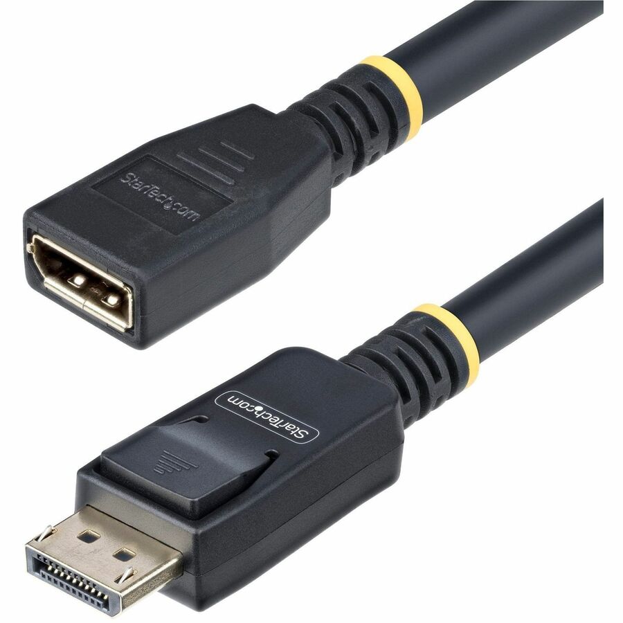 Alternate-Image1 Image for StarTech 10ft (3m) DisplayPort 1.4 Extension Cable, DP 1.4 Port Saver Cable, 8K 60Hz, DisplayPort Extension Adapter Cord, Male to Female
