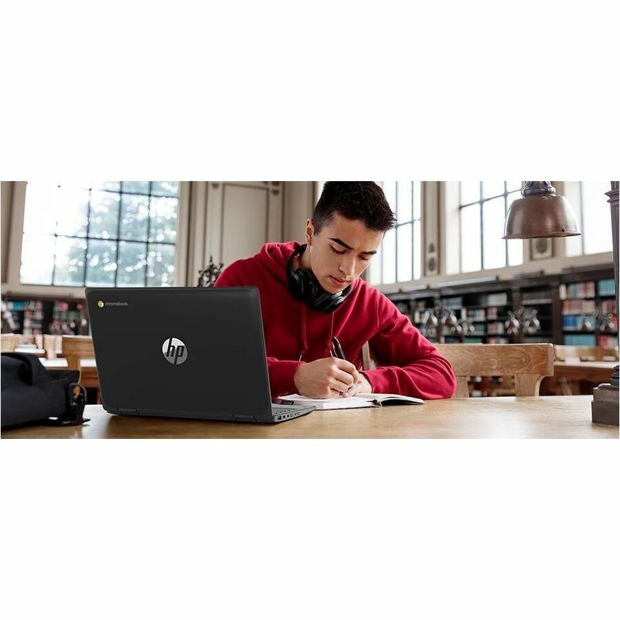 Life-Style Image for HP Fortis Flip G1m 11.6" Touchscreen Convertible 2 in 1 Chromebook - HD - Octa-core (ARM Cortex A76 + Cortex A55) - 32 GB Flash Memory - English Keyboard - Jet Black - Smart Buy