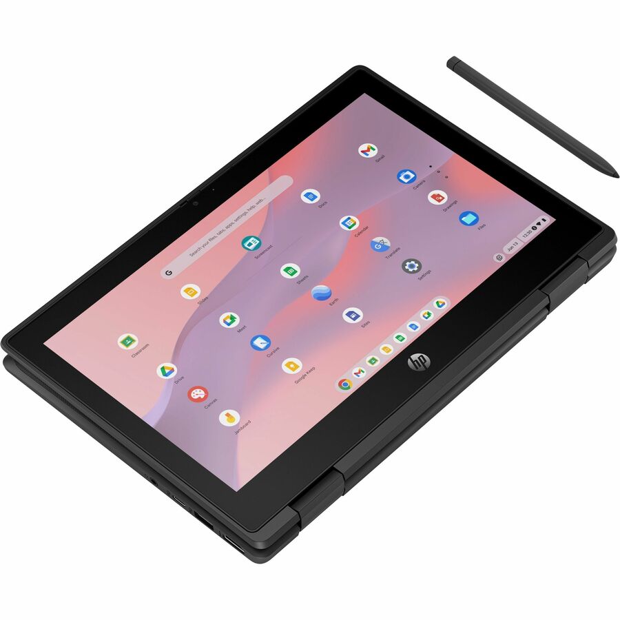 Alternate-Image1 Image for HP Fortis Flip G1m 11.6" Touchscreen Convertible 2 in 1 Chromebook - HD - Octa-core (ARM Cortex A76 + Cortex A55) - 32 GB Flash Memory - English Keyboard - Jet Black - Smart Buy