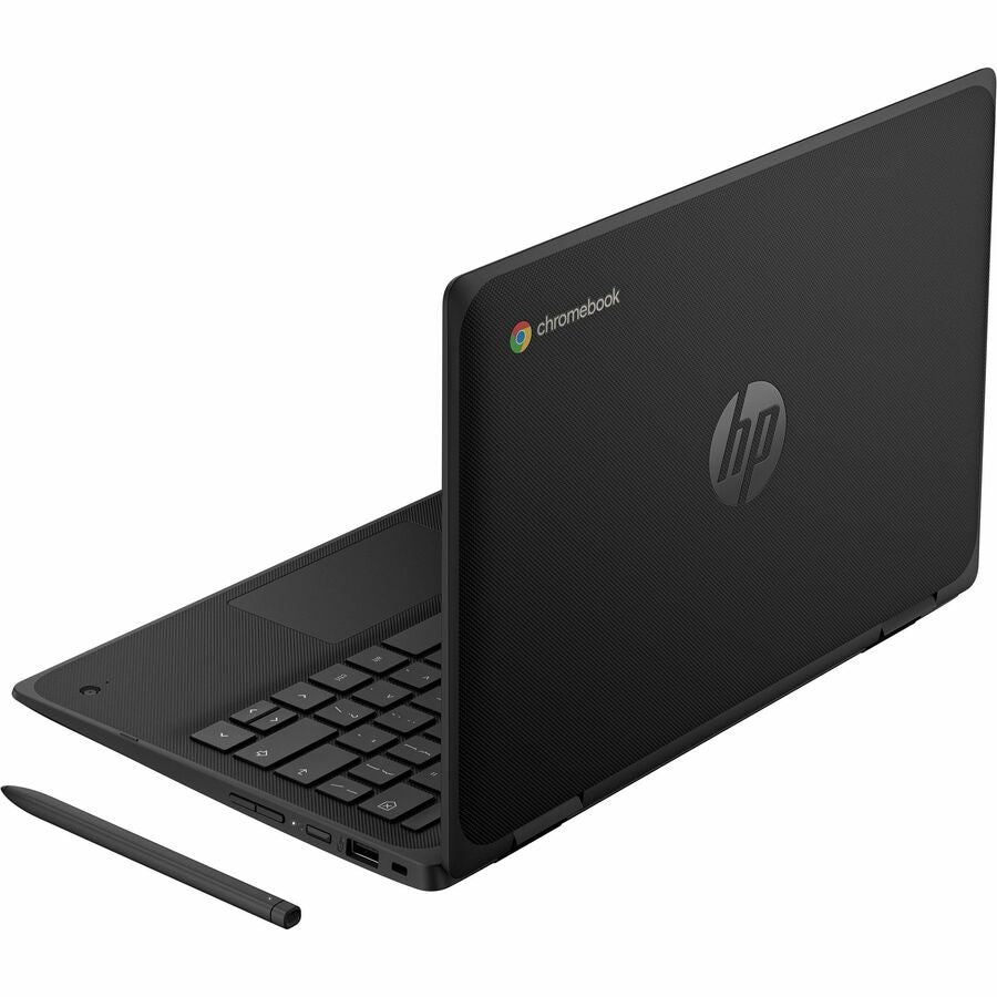 Top Image for HP Fortis Flip G1m 11.6" Touchscreen Convertible 2 in 1 Chromebook - HD - Octa-core (ARM Cortex A76 + Cortex A55) - 32 GB Flash Memory - English Keyboard - Jet Black - Smart Buy