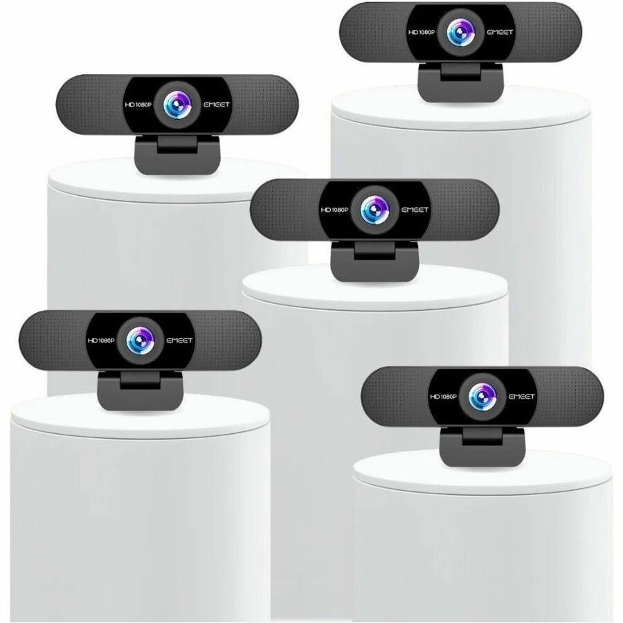 Alternate-Image10 Image for EMEET C960 - 1080P Webcam with 2 Noise Reduction Mics, 90&deg; Field of View, Plug and Play and compatible with all OS, and popular Apps Zoom/Skype/Facetime/YouTube, Mac/Windows
