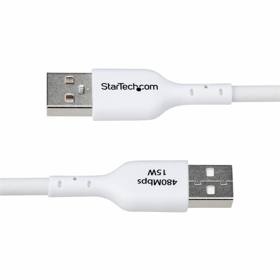 Alternate-Image3 Image for StarTech.com 10ft (3m) USB-A to USB-C Charging Cable, Charge & Sync, 3A, USB 2.0, TPE Jacket - White USB Charging Cord