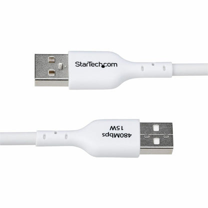Alternate-Image3 Image for StarTech.com 10ft (3m) USB-A to USB-C Charging Cable, Charge & Sync, 3A, USB 2.0, TPE Jacket - White USB Charging Cord