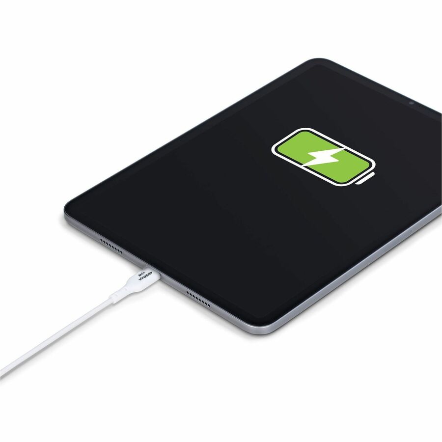 Alternate-Image7 Image for StarTech.com 10ft (3m) USB-A to USB-C Charging Cable, Charge & Sync, 3A, USB 2.0, TPE Jacket - White USB Charging Cord