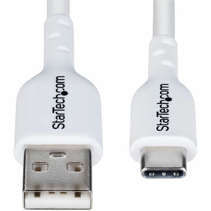 Alternate-Image5 Image for StarTech.com 10ft (3m) USB-A to USB-C Charging Cable, Charge & Sync, 3A, USB 2.0, TPE Jacket - White USB Charging Cord