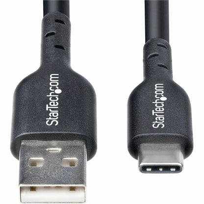 Alternate-Image5 Image for StarTech 15ft (4.5m) USB-A to USB-C Charging Cable, Charge & Sync, 3A, USB 2.0, TPE Jacket - Black USB Charging Cord