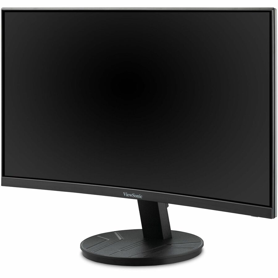 Left Image for ViewSonic VA2416C 24 Inch Full HD 1080p Frameless Curved Monitor with Variable Refresh Rate, Eye Care, HDMI, and DisplayPort Inputs for Home and Office