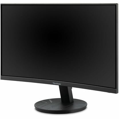 Left Image for ViewSonic VA2416C 24 Inch Full HD 1080p Frameless Curved Monitor with Variable Refresh Rate, Eye Care, HDMI, and DisplayPort Inputs for Home and Office