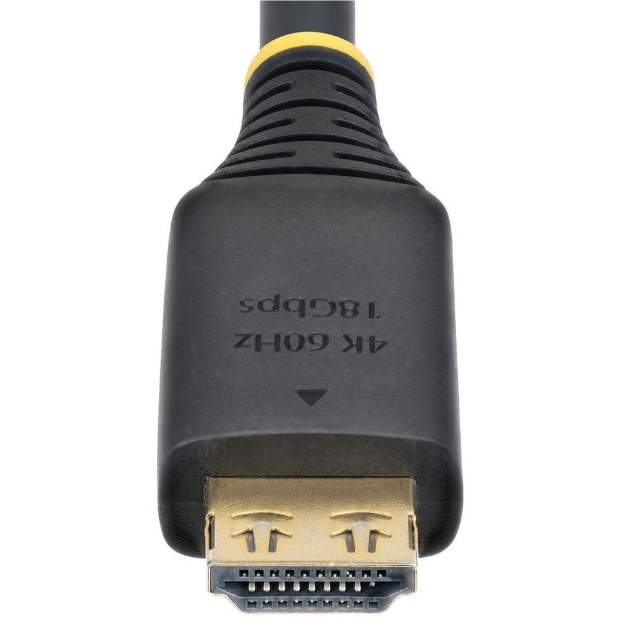 Alternate-Image4 Image for StarTech.com 15ft (4.5m) High Speed HDMI Cable with Gripping Connectors, 4K 60Hz/1440p 144Hz, 18Gbps, UHD HDMI 2.0 Cord, TPE Jacket