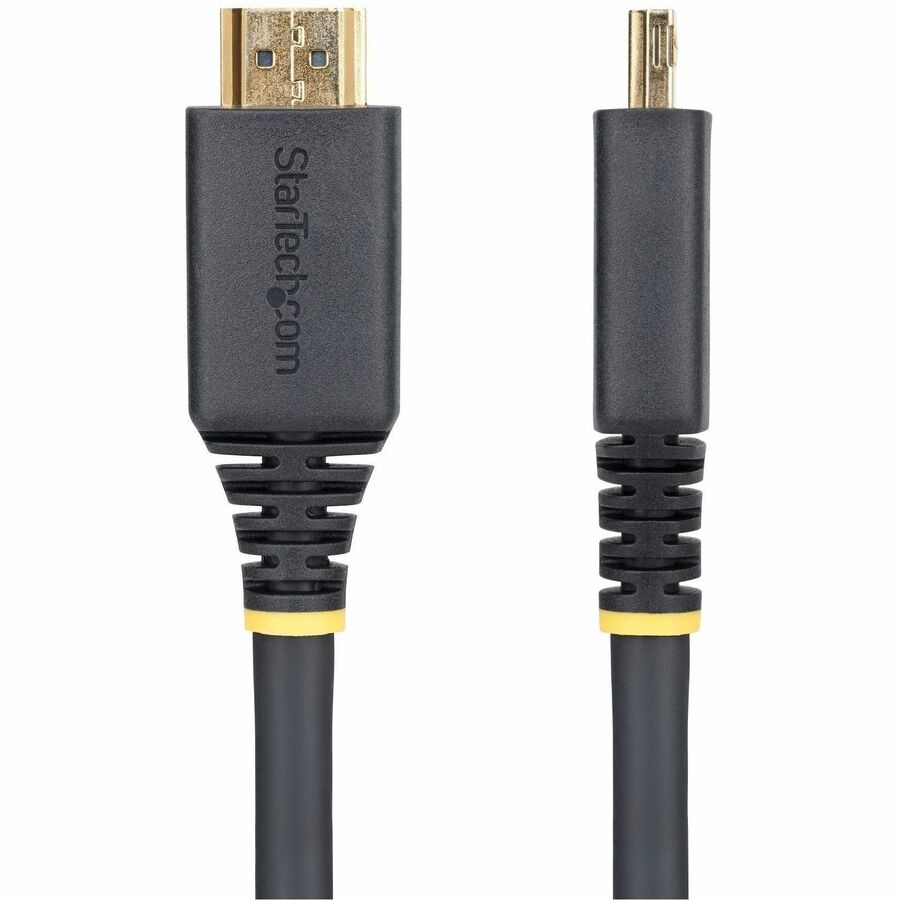 Alternate-Image2 Image for StarTech.com 15ft (4.5m) High Speed HDMI Cable with Gripping Connectors, 4K 60Hz/1440p 144Hz, 18Gbps, UHD HDMI 2.0 Cord, TPE Jacket