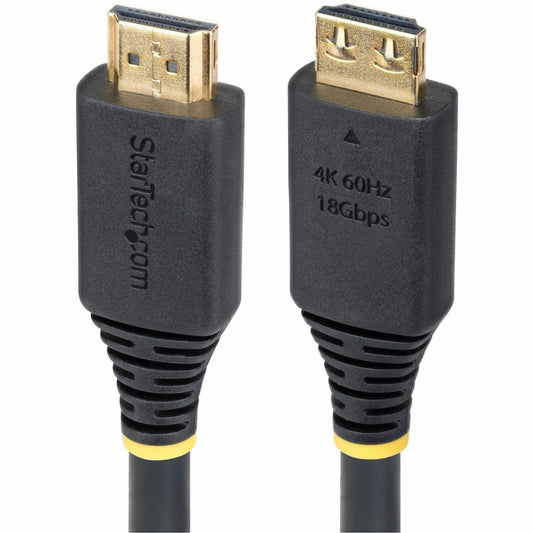 Main Image for StarTech.com 15ft (4.5m) High Speed HDMI Cable with Gripping Connectors, 4K 60Hz/1440p 144Hz, 18Gbps, UHD HDMI 2.0 Cord, TPE Jacket