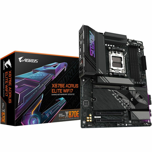 Main Image for GIGABYTE Ultra Durable X870E AORUS ELITE WIFI7 Gaming Desktop Motherboard - AMD X870E Chipset - Socket AM5 - ATX