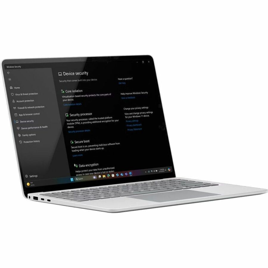 Alternate-Image5 Image for Microsoft Surface Laptop 7 13.8" Touchscreen Copilot+ PC Notebook - 120 Hz - Intel Core Ultra 5 236V - 16 GB - 512 GB SSD - English Keyboard - Platinum