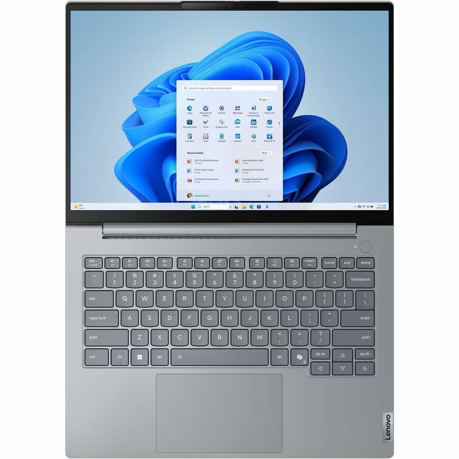 Alternate-Image1 Image for Lenovo ThinkBook 14 G8 IRL 21SG000JUS 14" Touchscreen Notebook - WUXGA - 60 Hz - Intel Core 5 210H - 16 GB - 512 GB SSD - English Keyboard - Arctic Gray