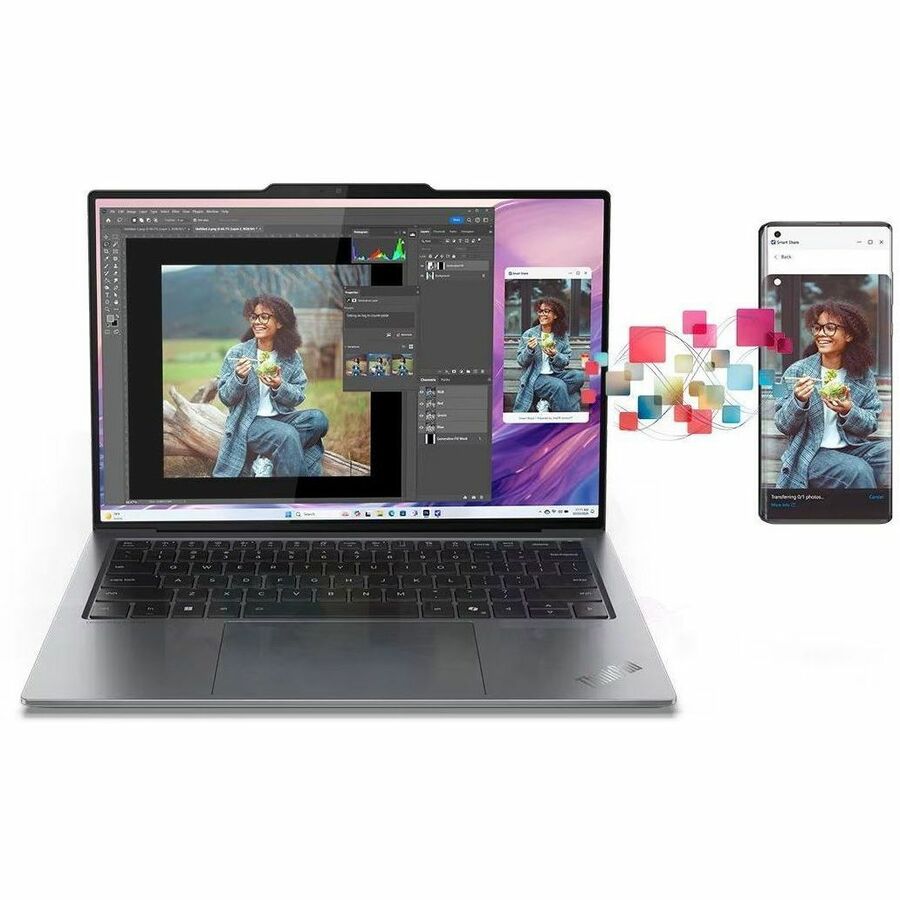 Alternate-Image10 Image for Lenovo Thinkpad X9-14 Gen 1 21QA0006US 14" Copilot+ PC Notebook - WUXGA - 60 Hz - Intel Core Ultra 7 268V - vPro Technology - Intel Evo Platform - 32 GB - 1 TB SSD - English Keyboard - Black, Gray