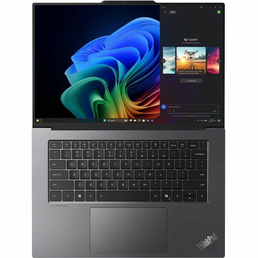 Alternate-Image7 Image for Lenovo ThinkPad X9-15 Gen 1 21Q60026US 15.3" Copilot+ PC Notebook - 2.8K - 120 Hz - Intel Core Ultra 5 226V - Intel Evo Platform - 16 GB - 512 GB SSD - English Keyboard - Black, Arctic Gray