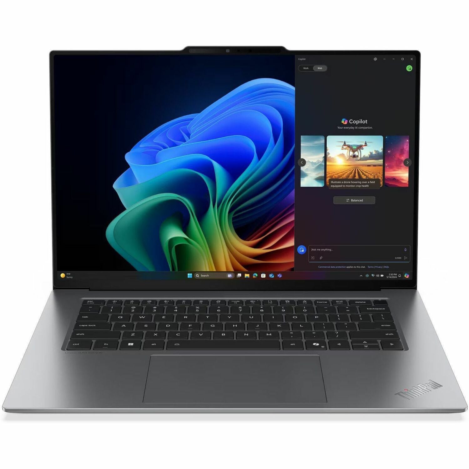 Main Image for Lenovo ThinkPad X9-15 Gen 1 21Q60027US 15.3" Touchscreen Copilot+ PC Notebook - 2.8K - 120 Hz - Intel Core Ultra 7 258V - Intel Evo Platform - 32 GB - 1 TB SSD - English Keyboard - Black, Gray