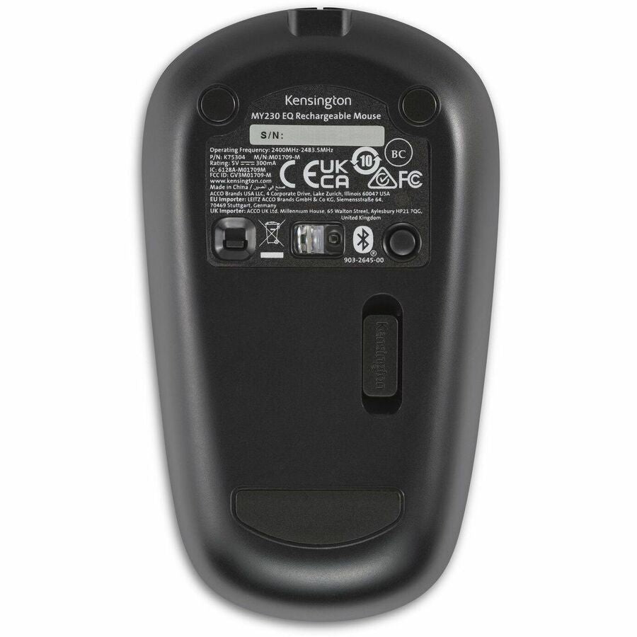 Alternate-Image3 Image for Kensington MY230 EQ Rechargeable Mouse - Wireless - Midsize