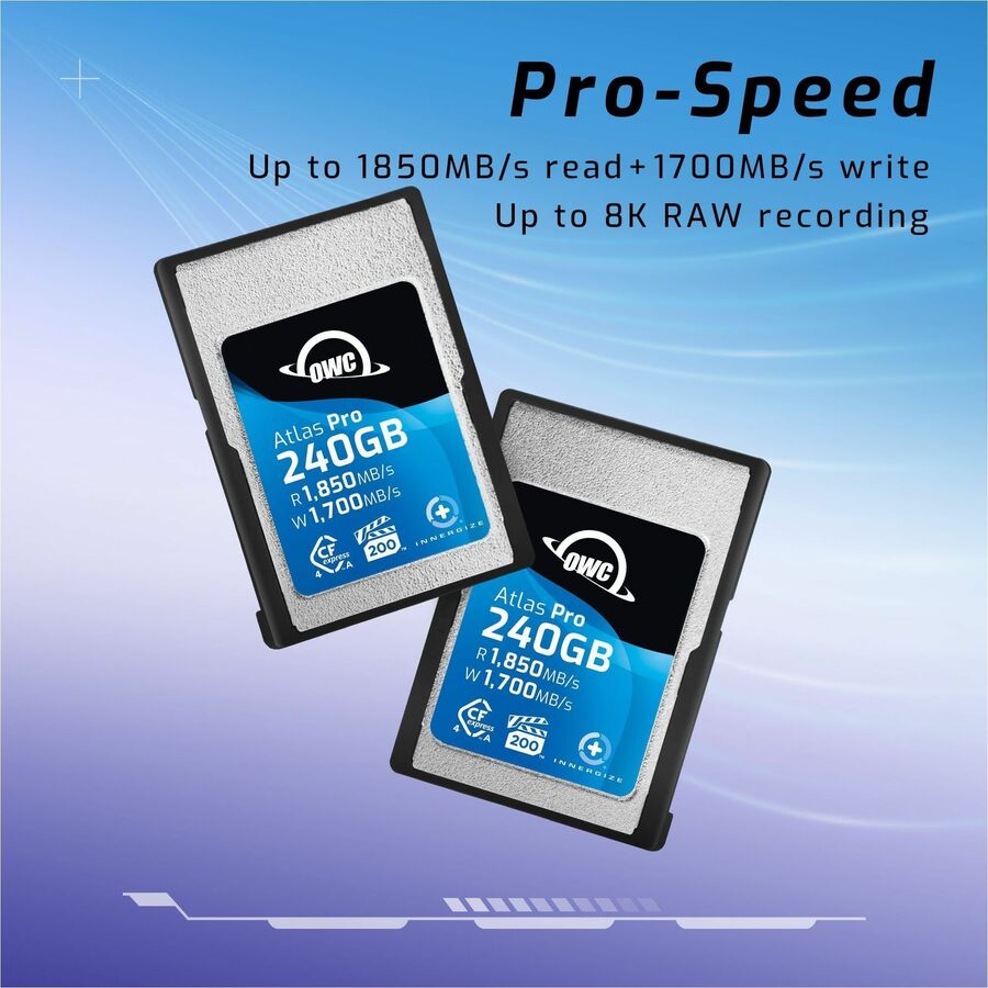 Alternate-Image3 Image for OWC 240GB Atlas Pro CFexpress Type A 4.0 Memory Card