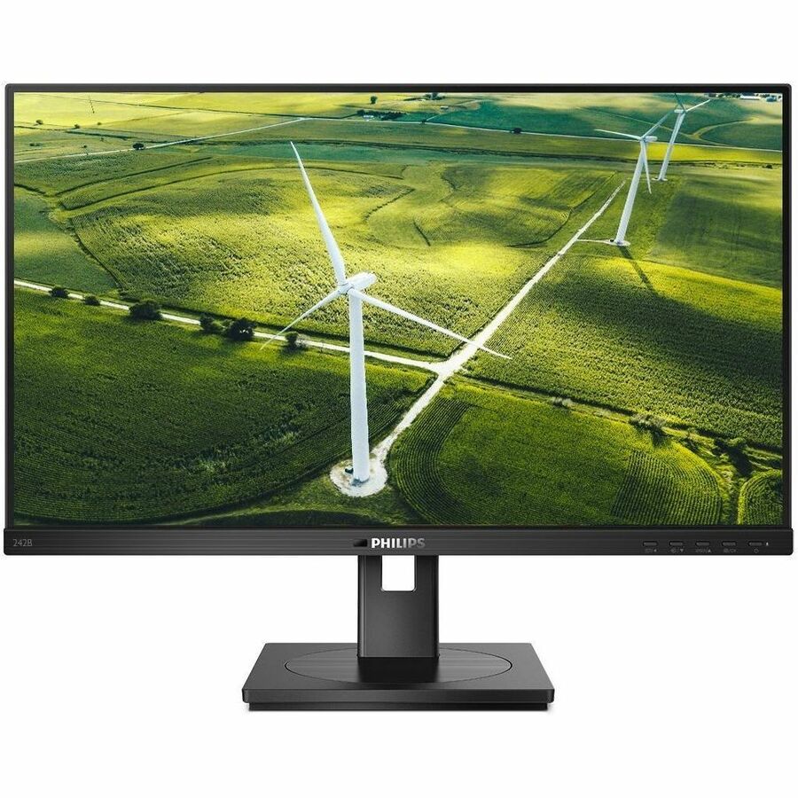 Front Image for PHILIPS 272B1G - 24 inch Monitor, LED, FHD, VGA, DVI, HDMI, DP, USB-Hub, EPEAT, 4 Year Manufacturer Warranty - 24"