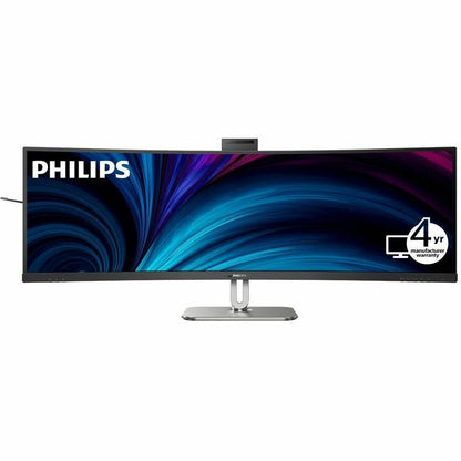 Front Image for PHILIPS 49B2U6900CH - 49 inch Monitor, Curved, LED, DQHD, USB-C (100W), RJ45, Webcam, 4 Year Manufacturer Warranty - 49"