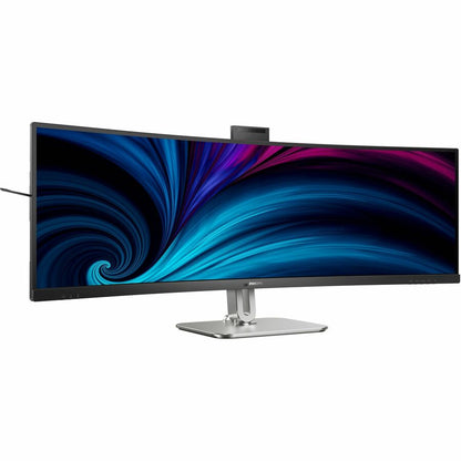 Alternate-Image2 Image for PHILIPS 49B2U6900CH - 49 inch Monitor, Curved, LED, DQHD, USB-C (100W), RJ45, Webcam, 4 Year Manufacturer Warranty - 49"