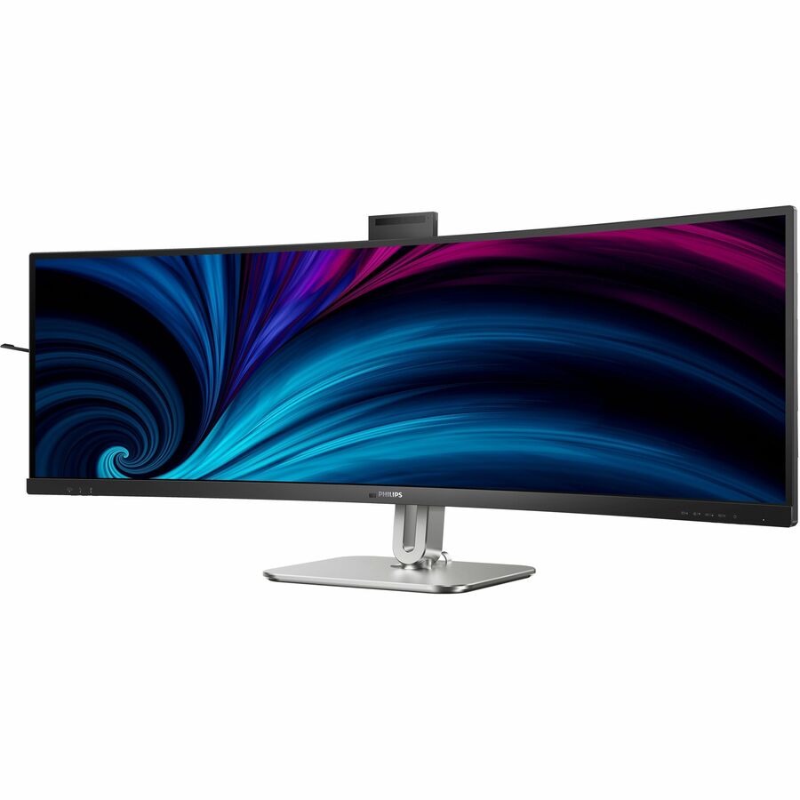 Left Image for PHILIPS 49B2U6900CH - 49 inch Monitor, Curved, LED, DQHD, USB-C (100W), RJ45, Webcam, 4 Year Manufacturer Warranty - 49"