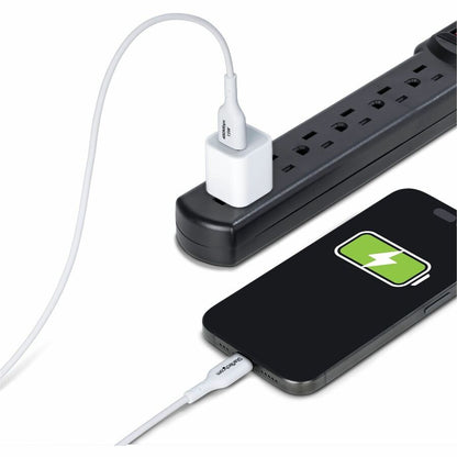 Alternate-Image8 Image for StarTech.com 3ft (91cm) USB-A to USB-C Charging Cable, Charge & Sync, 3A, USB 2.0, TPE Jacket - White USB Charging Cord