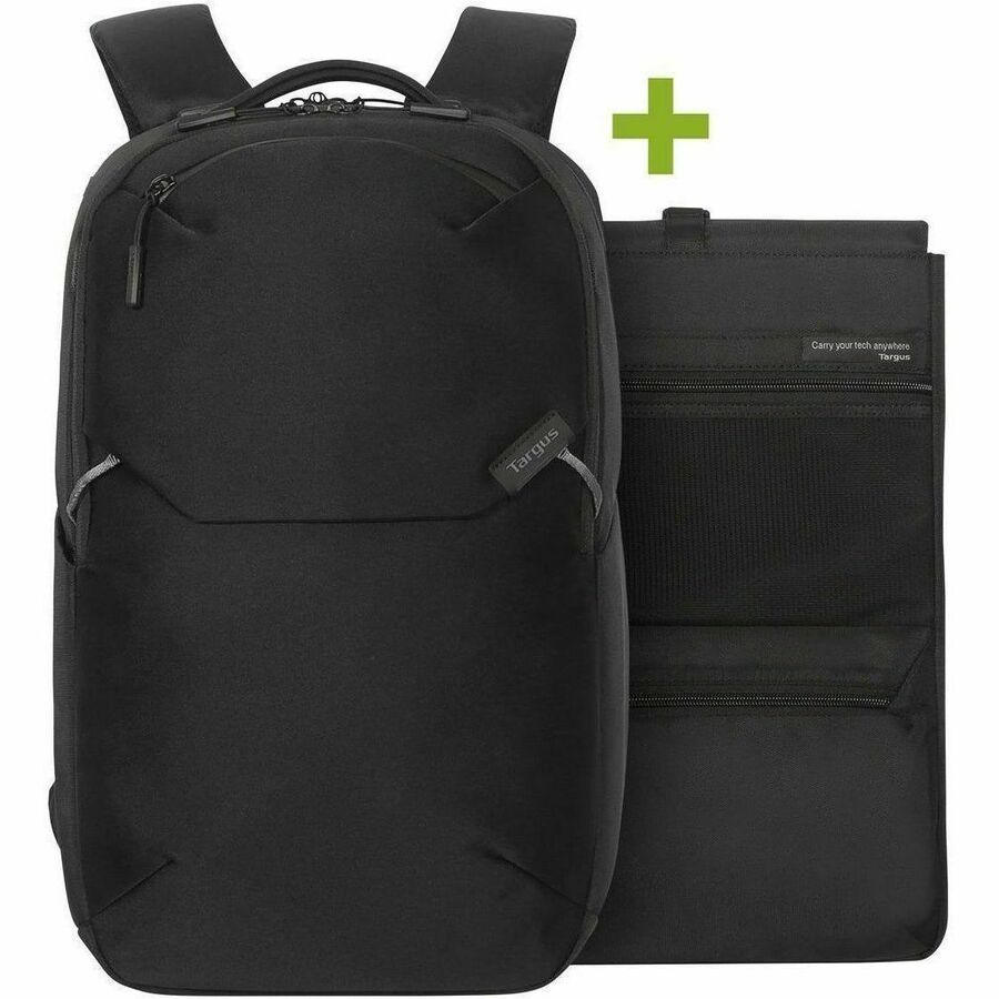 Alternate-Image1 Image for Targus Work+ TBB657GL Carrying Case (Backpack) for 13" to 16" Notebook - Black