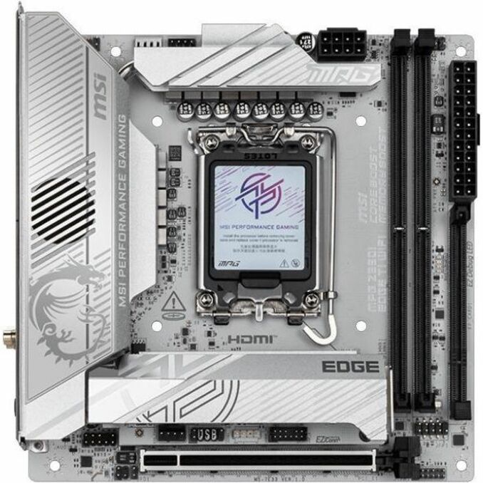 Alternate-Image1 Image for MSI MPG Z890I EDGE TI WIFI Gaming Desktop Motherboard - Intel Z890 Chipset - Socket LGA-1851 - Mini ITX