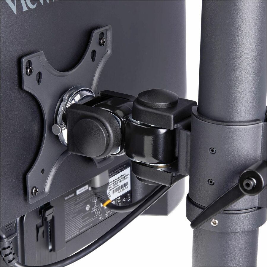 Alternate-Image7 Image for StarTech Desk Mount For 2x Vertically Stacked Monitors, Dual 49" , Total 70lb/32kg, C-Clamp, VESA, Widescreen 16:9/Ultrawide 32:9, TAA