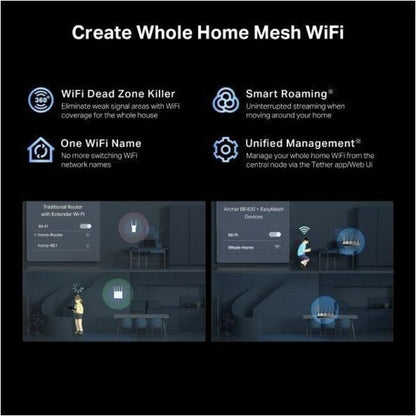 Alternate-Image6 Image for TP Link Archer BE400 - BE6500 Dual-Band Wi-Fi 7 Router