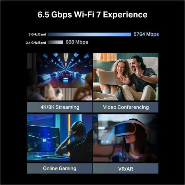 Alternate-Image2 Image for TP Link Archer BE400 - BE6500 Dual-Band Wi-Fi 7 Router