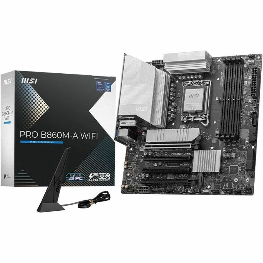 Main Image for MSI B860M-A WIFI Gaming Desktop Motherboard - Intel B860 Chipset - Socket LGA-1851 - Micro ATX