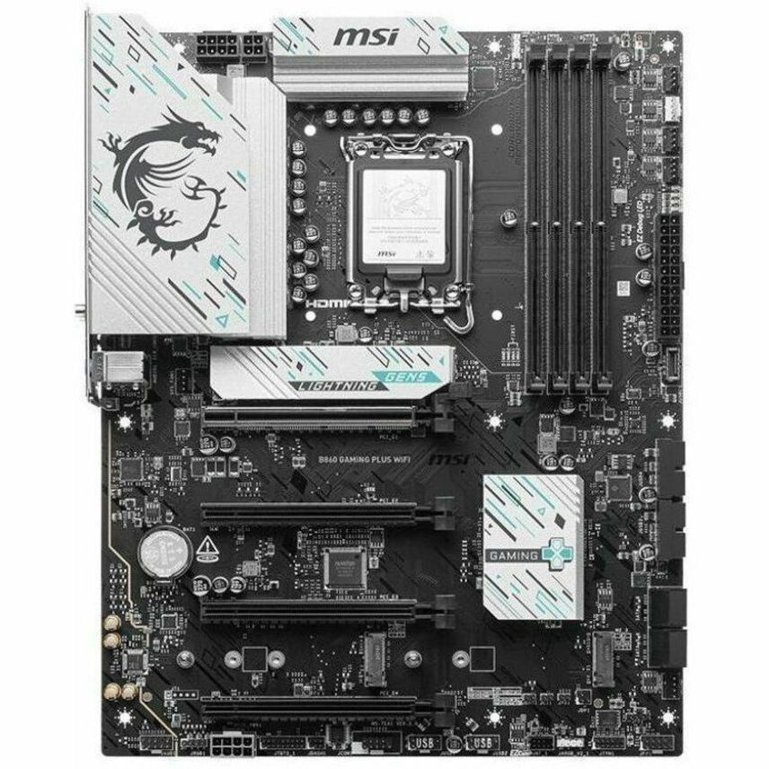 Alternate-Image4 Image for MSI B860 GAMING PLUS WIFI Gaming Desktop Motherboard - Intel B860 Chipset - Socket LGA-1851 - ATX