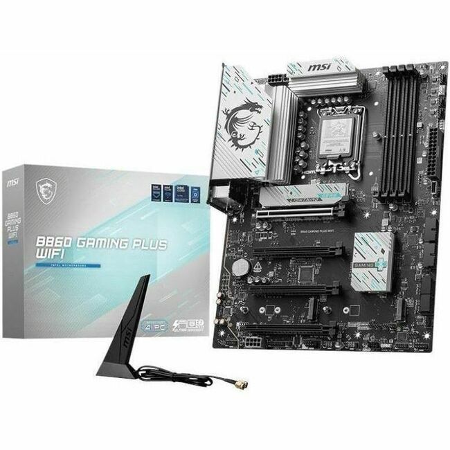 Main Image for MSI B860 GAMING PLUS WIFI Gaming Desktop Motherboard - Intel B860 Chipset - Socket LGA-1851 - ATX